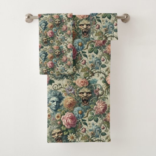 De Cerulean Muse - Gotisch Victoriaans Bad Handdoek (Insitu)