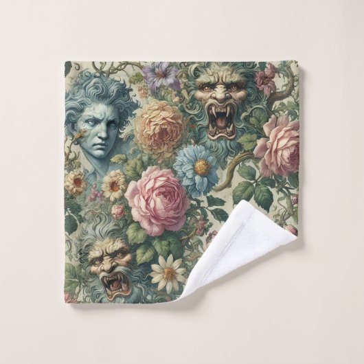 De Cerulean Muse - Gotisch Victoriaans Bad Handdoek (Wasdoekje)
