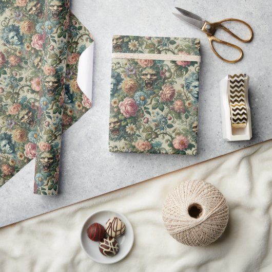 De Cerulean Muse – Gotisch Victoriaans Cadeaupapier (Crafts)