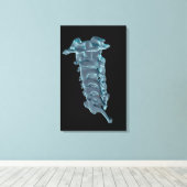 De cervicale wervels canvas afdruk (Insitu (Houten vloer))