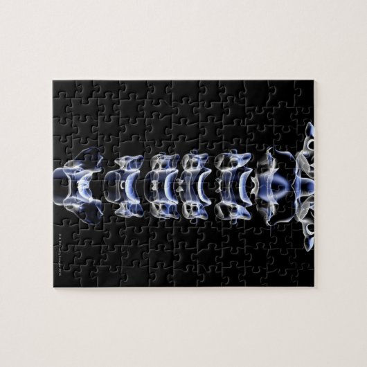 De cervicale wervels legpuzzel (Horizontaal)