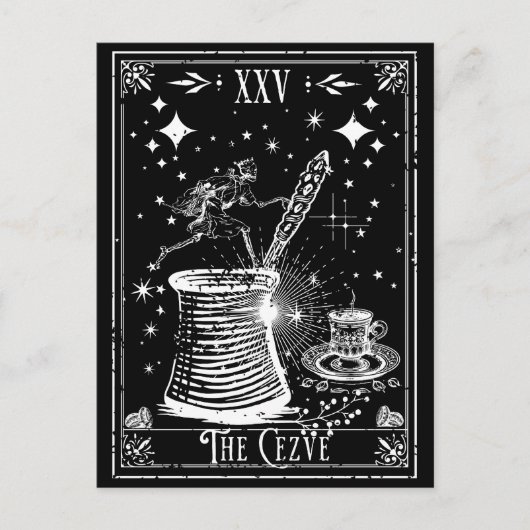 De Cezve Turks Koffie Tarot Kaart (Voorkant)