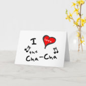 de Cha-Cha Gifts - Ik Hart de Cha-Cha Kaart (Gele Bloem)