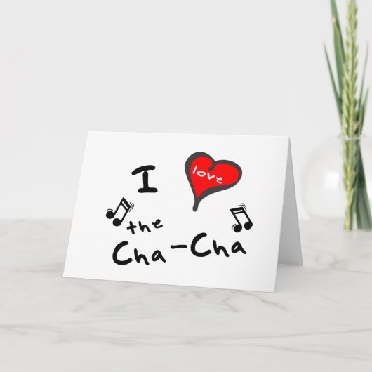 de Cha-Cha Gifts - Ik Hart de Cha-Cha Kaart (Voorkant)