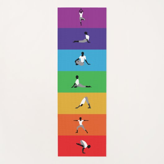 De Chakra kleuren Yogamat (Voorkant)