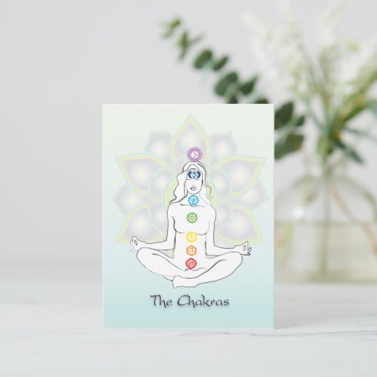 De Chakras Briefkaart (Staand voorkant)