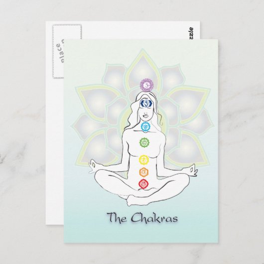De Chakras Briefkaart (Voorkant / Achterkant)