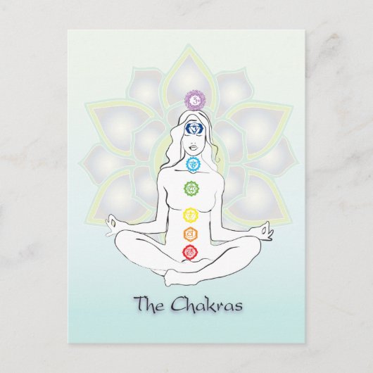 De Chakras Briefkaart (Voorkant)
