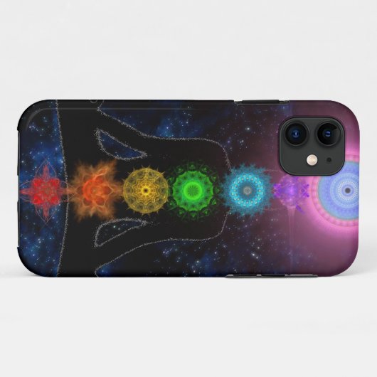 De Chakras iPhone Case (Achterkant (horizontaal))