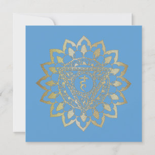 De Chakras Vishudda - Wenskaart Kaart