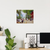 De Chalet du Cycle in de Bois de Boulogne Poster (Thuiskantoor)