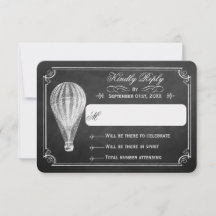 De Chalkboard Hot Air Balloon Trouwcollectie