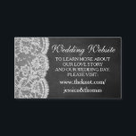 De Chalkboard & Lace Wedding Collectie website Informatiekaartje<br><div class="desc">Het chalkboard & lace collectie is een prachtig ontwerp met een mooie krijtbord effect achtergrond met een romantische witte lace effect trim. Deze bruiloft website invoegen kaarten kunnen worden gepersonaliseerd voor uw speciale gelegenheid en zou de perfecte bijpassende invoegen voor elke rustieke bruiloft suite, vrijgezellenfeest, verlovingsfeest, verjaardagsfeest en nog veel...</div>