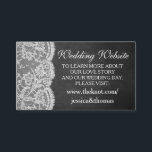 De Chalkboard & Lace Wedding Collectie website Informatiekaartje<br><div class="desc">Het chalkboard & lace collectie is een prachtig ontwerp met een mooie krijtbord effect achtergrond met een romantische witte lace effect trim. Deze bruiloft website invoegen kaarten kunnen worden gepersonaliseerd voor uw speciale gelegenheid en zou de perfecte bijpassende invoegen voor elke rustieke bruiloft suite, vrijgezellenfeest, verlovingsfeest, verjaardagsfeest en nog veel...</div>