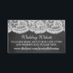 De Chalkboard & Lace Wedding Collectie website Informatiekaartje<br><div class="desc">Het chalkboard & lace collectie is een prachtig ontwerp met een mooie krijtbord effect achtergrond met een romantische witte lace effect trim. Deze bruiloft website invoegen kaarten kunnen worden gepersonaliseerd voor uw speciale gelegenheid en zou de perfecte bijpassende invoegen voor elke rustieke bruiloft suite, vrijgezellenfeest, verlovingsfeest, verjaardagsfeest en nog veel...</div>