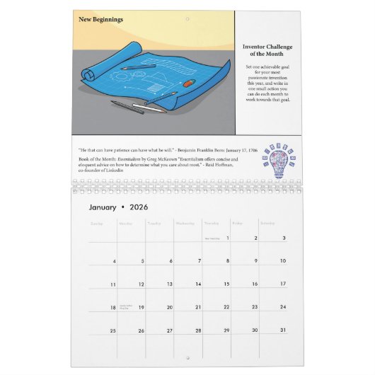 De Challenge Kalender van de Uitvinder (Jan 2026)