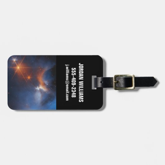 De Chamaeleon is een donkere moleculaire wolk Bagagelabel (Voorkant horizontaal)