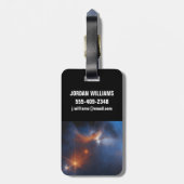 De Chamaeleon is een donkere moleculaire wolk Bagagelabel (Achterkant verticaal)