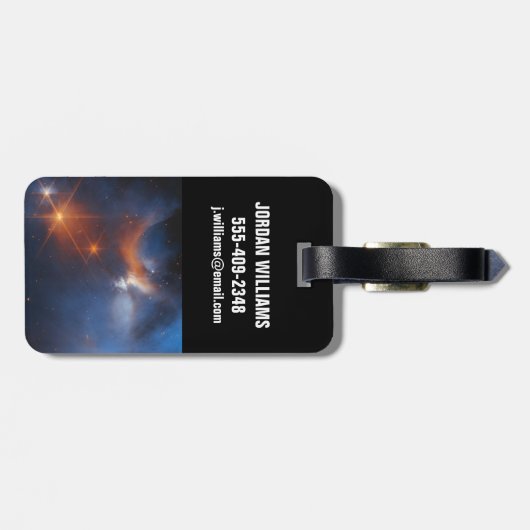 De Chamaeleon is een donkere moleculaire wolk Bagagelabel (Achterkant horizontaal)