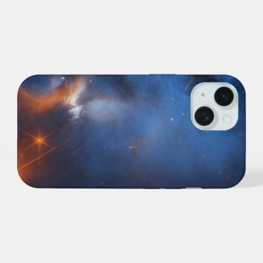 De Chamaeleon is een donkere moleculaire wolk iPhone 15 Case (Achterkant horizontaal)
