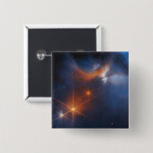 De Chamaeleon is een donkere moleculaire wolk Vierkante Button 5,1 Cm (Voorkant /achterkant)