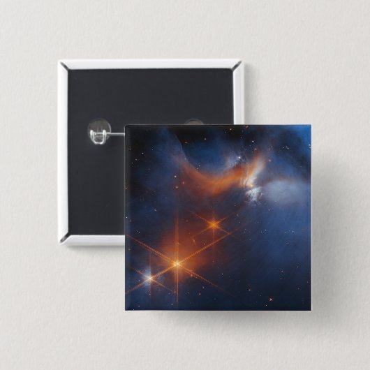 De Chamaeleon is een donkere moleculaire wolk Vierkante Button 5,1 Cm (Voorkant /achterkant)