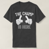 De Champ is hier Dominoes Champion - Dominoes5434 T-shirt (Design voorkant)
