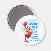 De Champ ronde magneet (Voorkant / Achterkant)