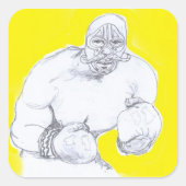 De Champ Vierkante Sticker (Voorkant)