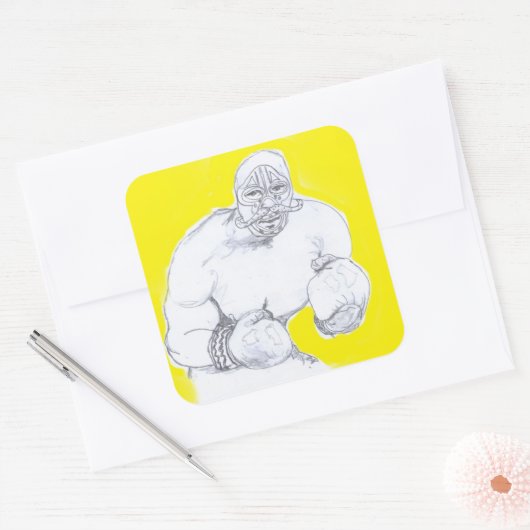 De Champ Vierkante Sticker (Envelop)