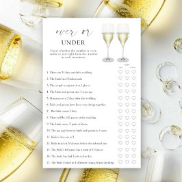 De champagne bruidsdouche - Over of onder