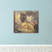 De Champagne Canvas Afdruk (Insitu (Houten vloer))