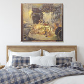 De Champagne Canvas Afdruk (Insitu (Slaapkamer))