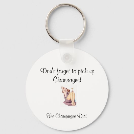 De Champagne Diet Sleutelhanger (Voorkant)