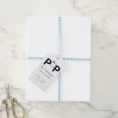 De champagne knallen ze heeft de ring verloving de cadeaulabel (Met Touw)