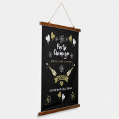 De champagne viering feest hangend wandkleed (Gebogen)