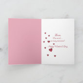 De champagnefles van Valentijn met rozen Feestdagen Kaart (Binnen)