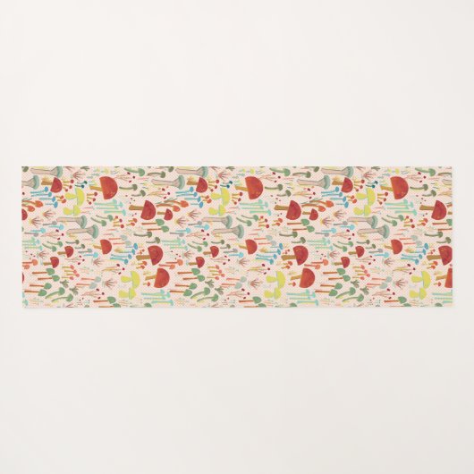 De champignontuin yoga yogamat (Achterkant (horizontaal))