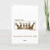 De Chanoeka van de regenboog Feestdagen Kaart (Achterkant)