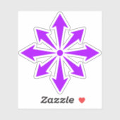 De Chaosster (paarse) Sticker (Vel)