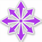 De Chaosster (paarse) Sticker (Voorkant)