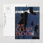 De Chap Book ~ Blue Lady Briefkaart (Voorkant / Achterkant)