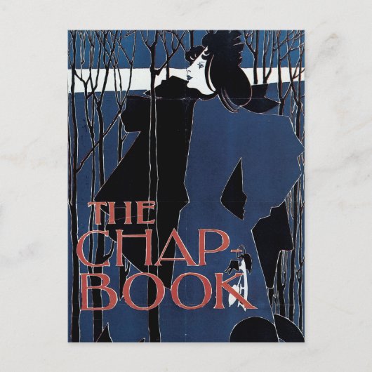 De Chap Book ~ Blue Lady Briefkaart (Voorkant)
