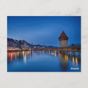 De Chapelbrug in Lucerne Briefkaart