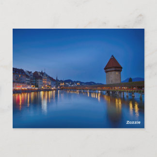 De Chapelbrug in Lucerne Briefkaart
