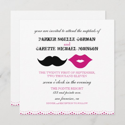 DE CHAPLIN - FUCSHIA KAART (Voorkant / Achterkant)