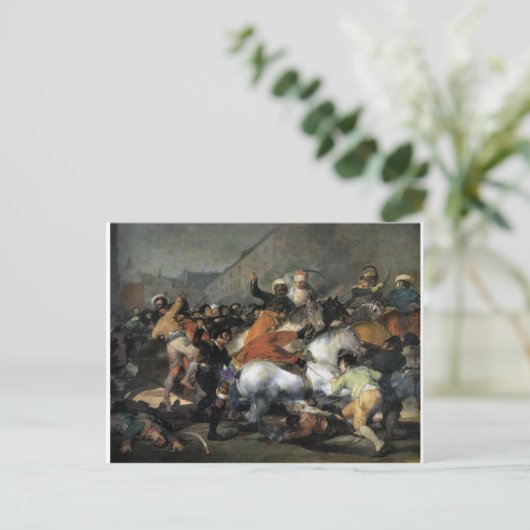 De Charge van de Mamelukes door Francisco Goya Briefkaart (Staand voorkant)