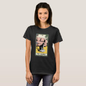 De Chariot Robot Stofzuiger Kat Grappige Tarot C T-shirt (Voorkant volledig)