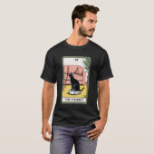 De Chariot Robot Stofzuiger Kat Grappige Tarot C T-shirt (Voorkant volledig)