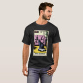 De Chariot Robot Stofzuiger Kat Grappige Tarot C T-shirt (Voorkant volledig)